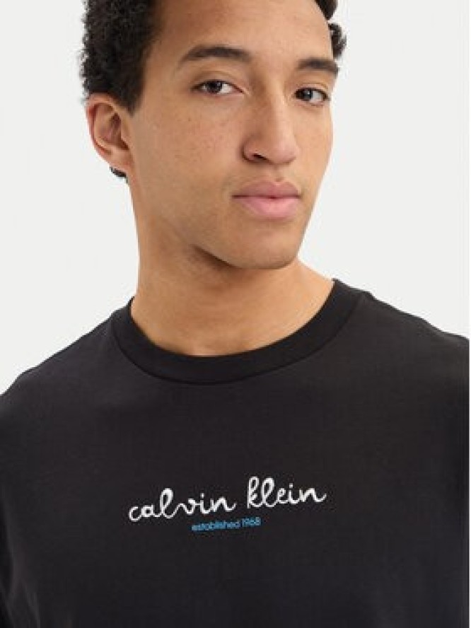 Calvin Klein Jeans T-Shirt SS 16s CK TRVL LV04RG816G Czarny Regular Fit
