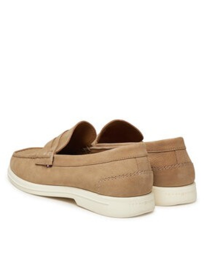 Tommy Hilfiger Mokasyny Nubuck P Loafer FM0FM05350 Beżowy