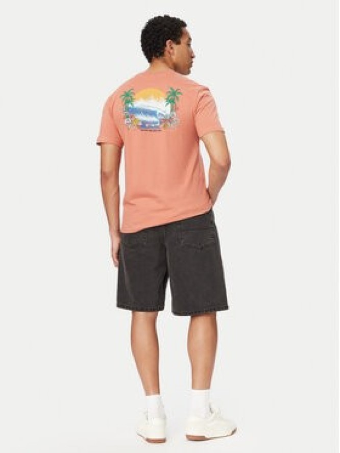 Quiksilver T-Shirt EV Barrel Paradise EQYZT08285 Różowy jasny Regular Fit