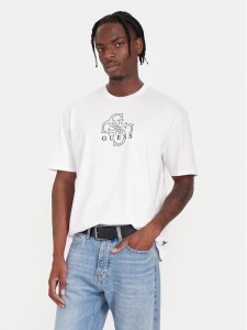 Guess T-Shirt M5BI76 I3Z14 Biały Relaxed Fit