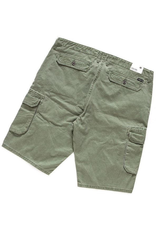 SPODENKI MĘSKIE WRANGLER CARGO SHORT MOSS GREEN W15DKC330 112126787