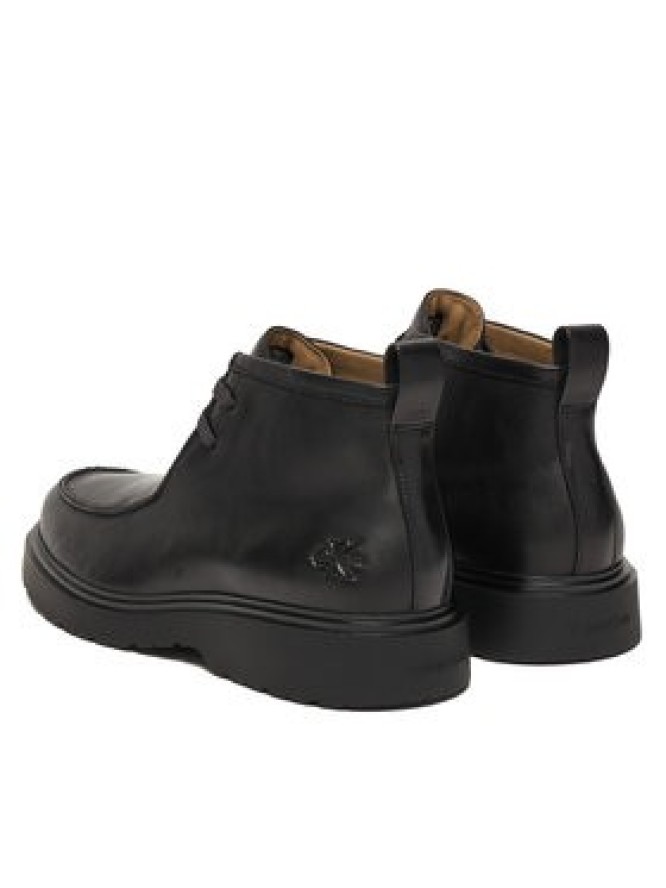 Calvin Klein Trzewiki Combat Apron Mid Boot Lth YM0YM01445 Czarny