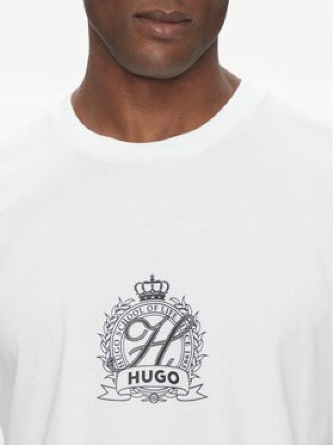HUGO T-Shirt 50538246 Biały Regular Fit