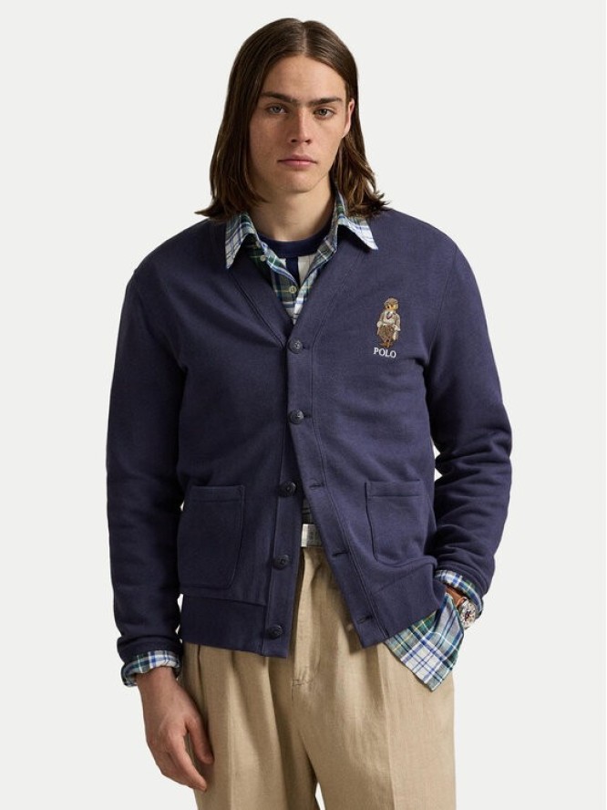 Polo Ralph Lauren Kardigan 710980316001 Granatowy Regular Fit