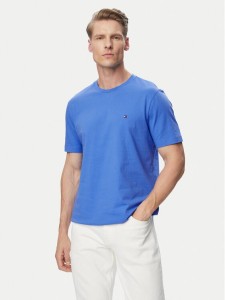 Tommy Hilfiger T-Shirt Ess Seasonal MW0MW39995 Niebieski jasny Regular Fit