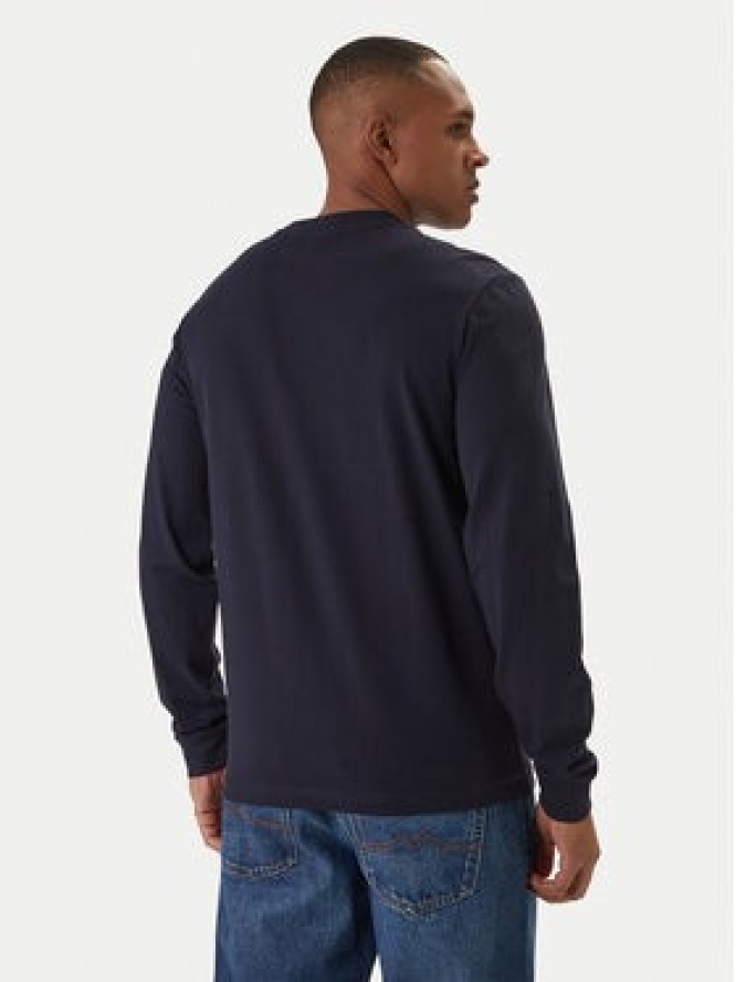 Napapijri Longsleeve S-Box Logo NP0A8BC5 Granatowy Regular Fit