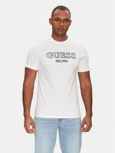 Guess T-Shirt M5GI07 I3Z14 Biały Slim Fit