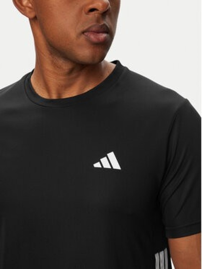 adidas T-Shirt Workout Essentials Base 3-Stripes KA3452 Czarny Regular Fit