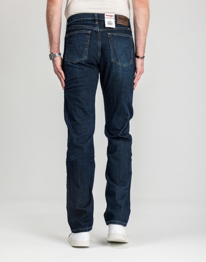 Męskie Spodnie Jeansowe Wrangler Regular Fit Blackened Indigo 112352956