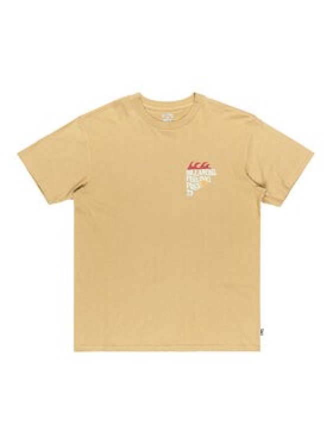 Billabong T-Shirt Twin Fin EBYZT00362 Beżowy Regular Fit