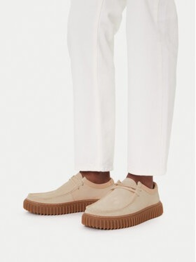 Clarks Półbuty Torhill Low 26180906 Écru