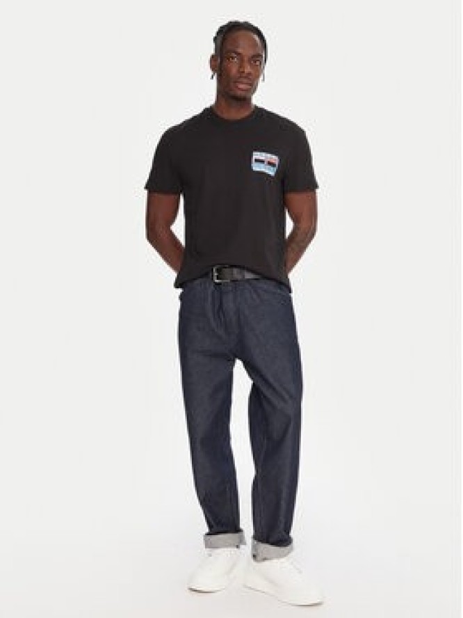 Tommy Jeans T-Shirt DM0DM21980 Czarny Regular Fit