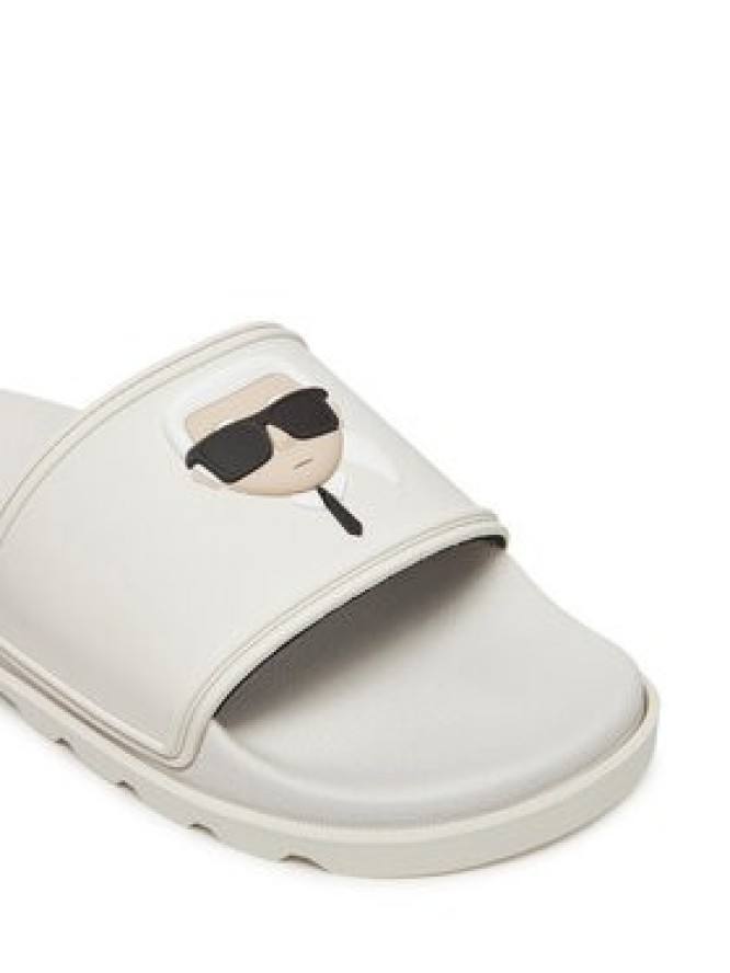 KARL LAGERFELD Klapki Kondo Tred KL70905 Biały