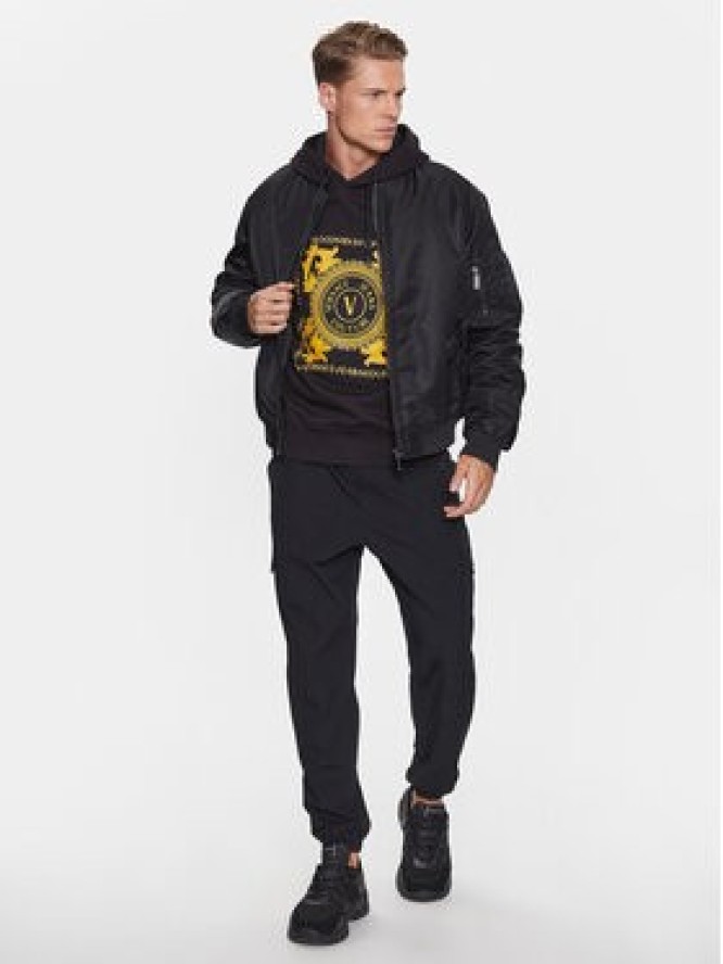 Versace Jeans Couture Bluza 75GAIF07 Czarny Regular Fit
