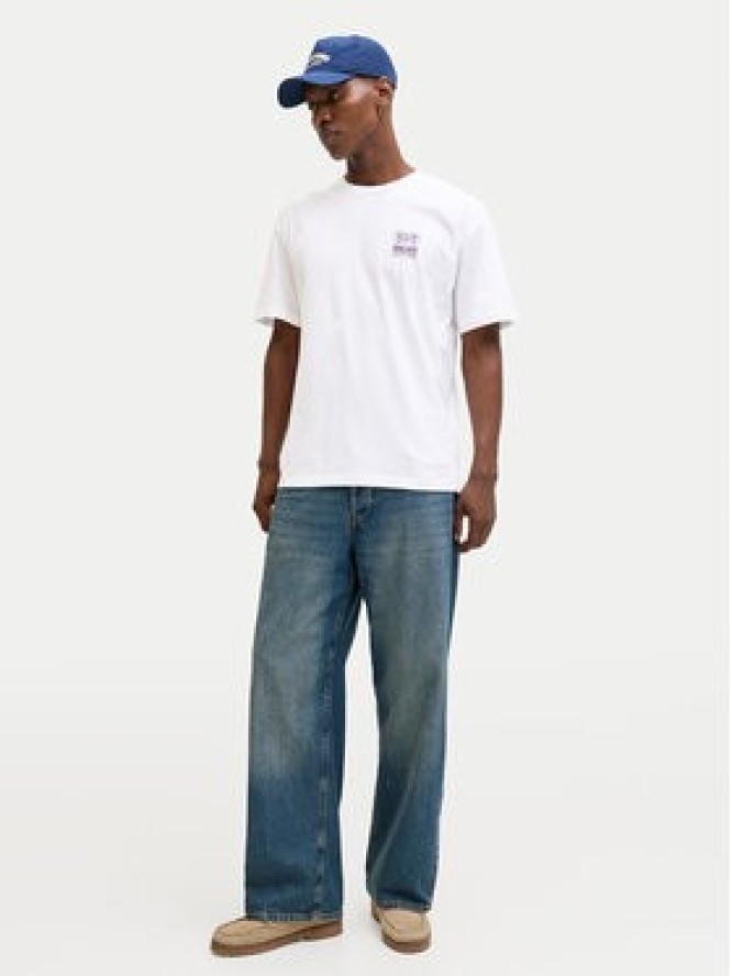 Jack & Jones T-Shirt Raver 12301189 Biały Relaxed Fit