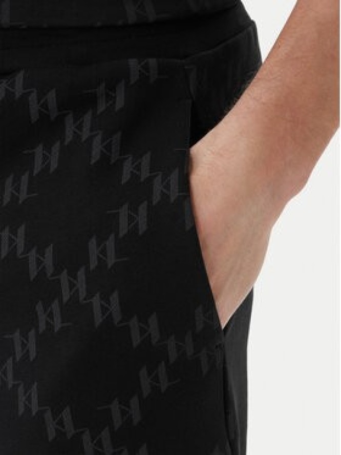 KARL LAGERFELD Szorty sportowe 705076 562952 Czarny Regular Fit
