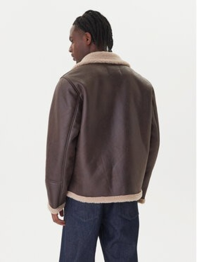 Jack & Jones Kurtka z imitacji skóry Cambridge 12282946 Brązowy Regular Fit