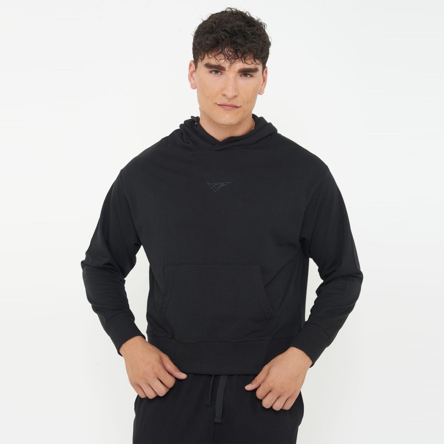 Unisex bluza sportowa z kapturem F BOXY czarna