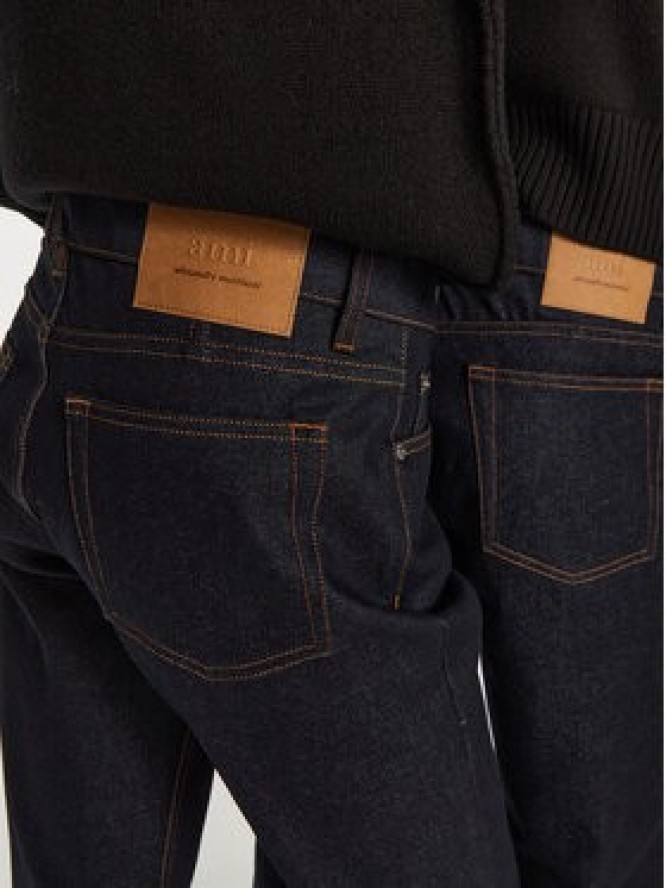 AMI Paris Jeansy HTR001.DE0011 Granatowy Regular Fit
