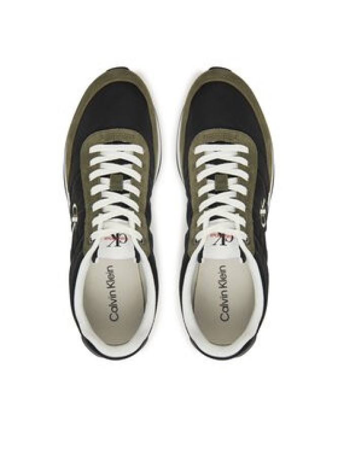 Calvin Klein Sneakersy Retro Runner Ess Mix Mat YM0YM01361 Czarny