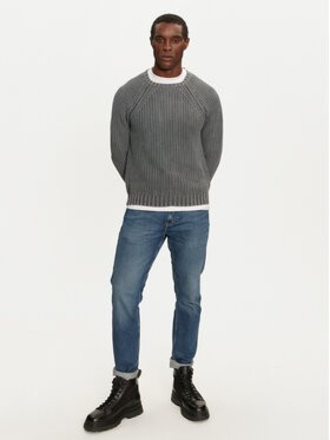 Brave Soul Sweter MK-248SKEPTA Szary Regular Fit