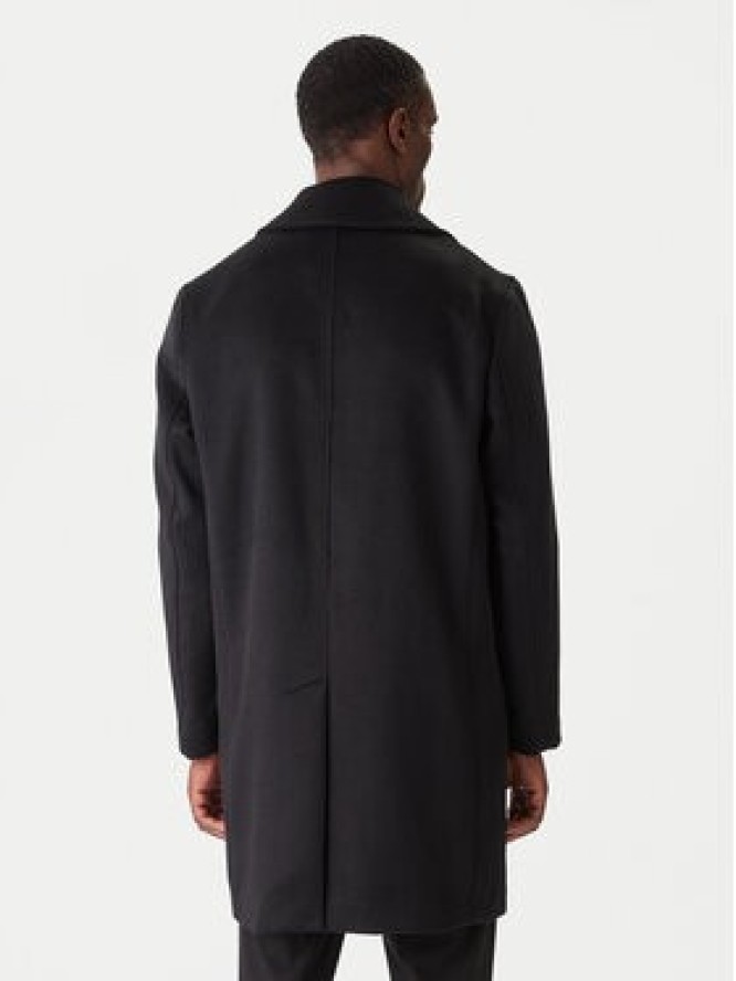 KARL LAGERFELD Płaszcz wełniany 455015 554751 Czarny Regular Fit