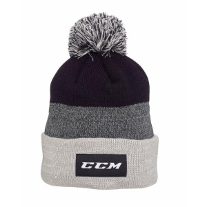 Czapka Zimowa CCM Team z Pomponem Czarna Uni