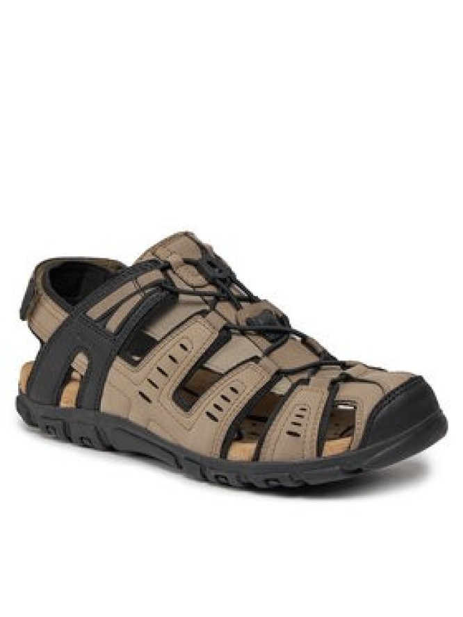 Geox Sandały Uomo Sandal Strada U4524C 000EK C6738 Brązowy
