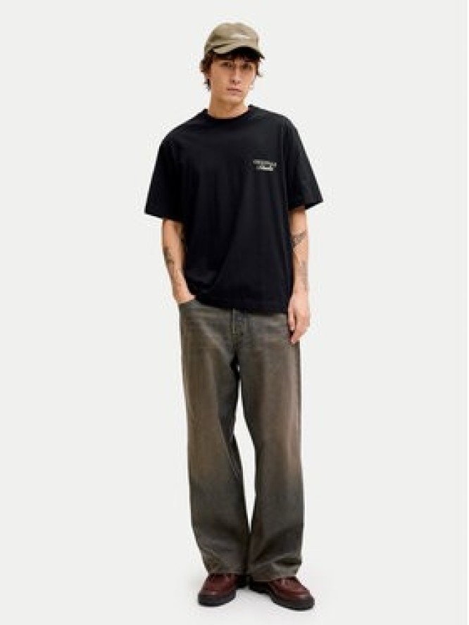 Jack & Jones T-Shirt Norrebro Typo 12282898 Czarny Regular Fit