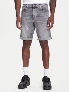 G-Star Raw Szorty jeansowe 3301 D10481-D535 Szary Slim Fit