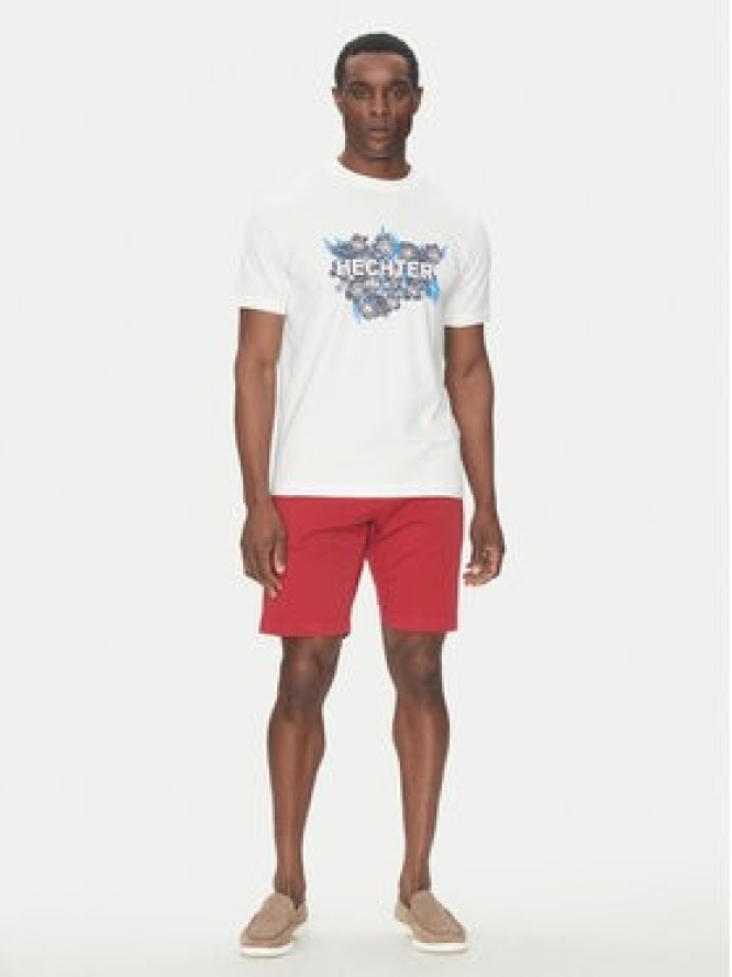 Hechter Paris T-Shirt 75018 151917 Biały Regular Fit