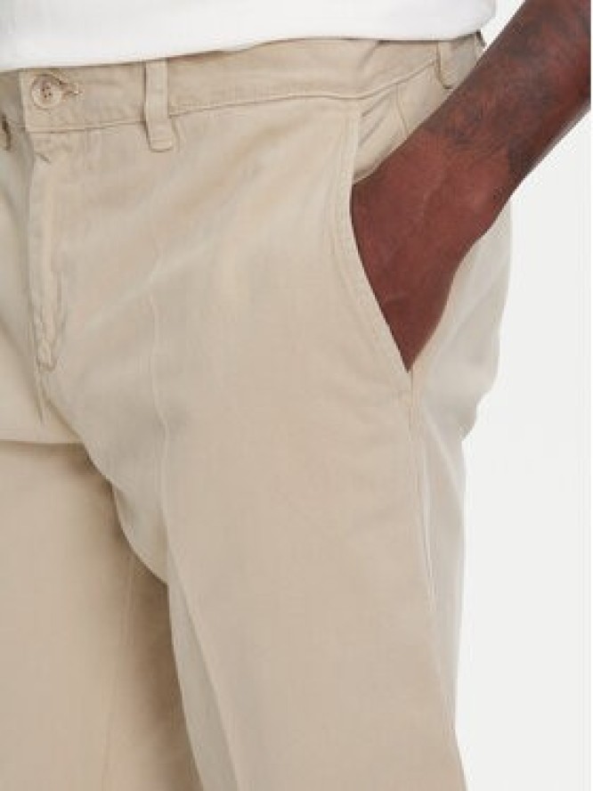 Robe di Kappa Szorty materiałowe Oris 600BTI0 Beżowy Slim Fit