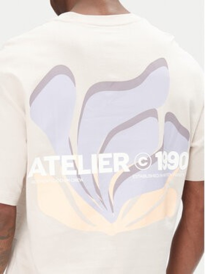 Jack & Jones T-Shirt Ames 12268471 Beżowy Relaxed Fit