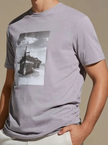 Koszulka z nadrukiem - szary