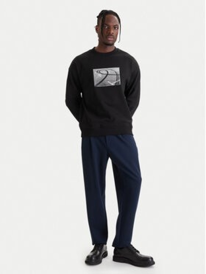 HUGO Bluza Dweel 50558389 Czarny Relaxed Fit