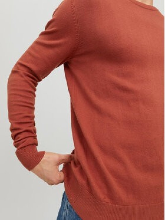 Jack & Jones Sweter 12208364 Pomarańczowy Regular Fit