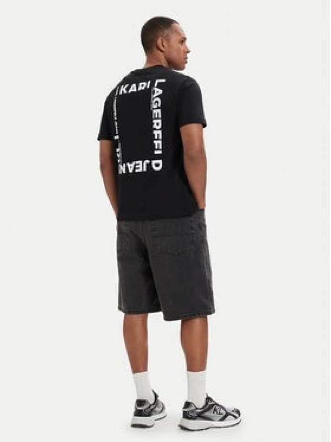 Karl Lagerfeld Jeans T-Shirt B2M17090 Czarny Relaxed Fit