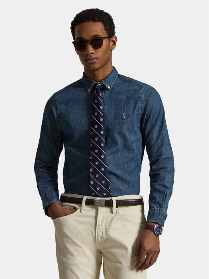 Polo Ralph Lauren Koszula Core Replen 710548539 Granatowy Slim Fit