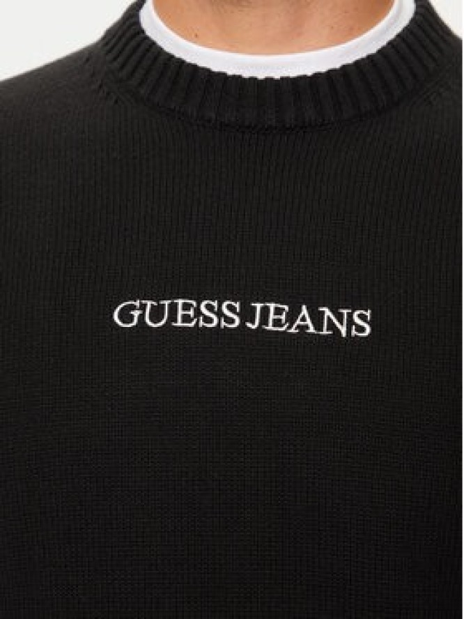 Guess Jeans Sweter M4BR31 Z3HM1 Czarny Regular Fit
