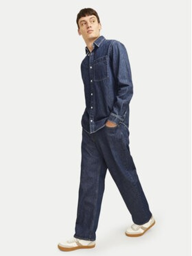 Jack & Jones Jeansy Alex 12258559 Granatowy Baggy Fit