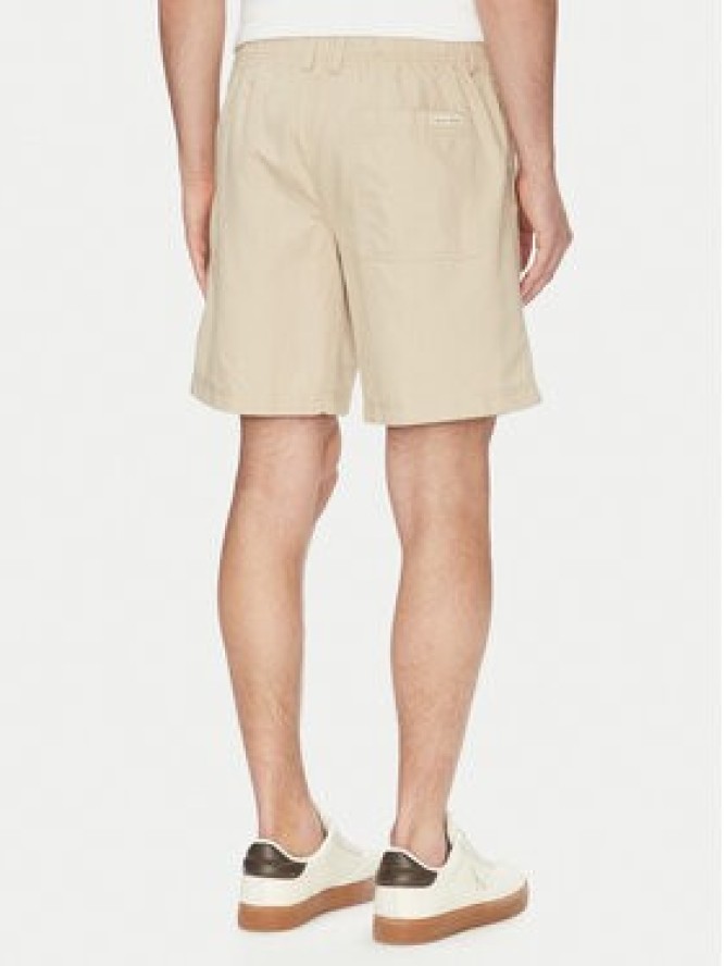 Calvin Klein Jeans Szorty materiałowe J30J327300 Beżowy Regular Fit