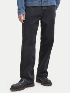 Jack & Jones Jeansy Alex 12252762 Czarny Baggy Fit