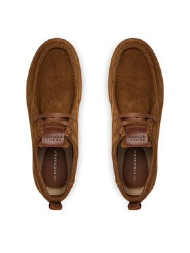 Tommy Hilfiger Półbuty Modern Light Suede Moc Toe Shoe FM0FM05501 Brązowy