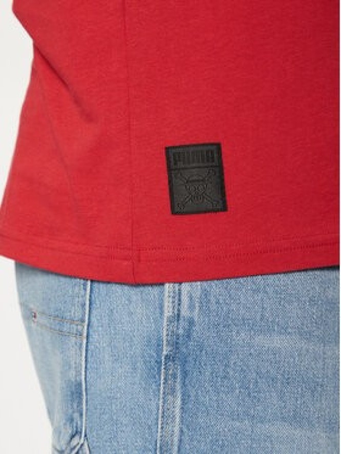 Puma T-Shirt One Piece 624665 Czerwony Regular Fit