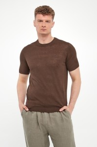 T-shirt męski lniany AERONAUTICA MILITARE