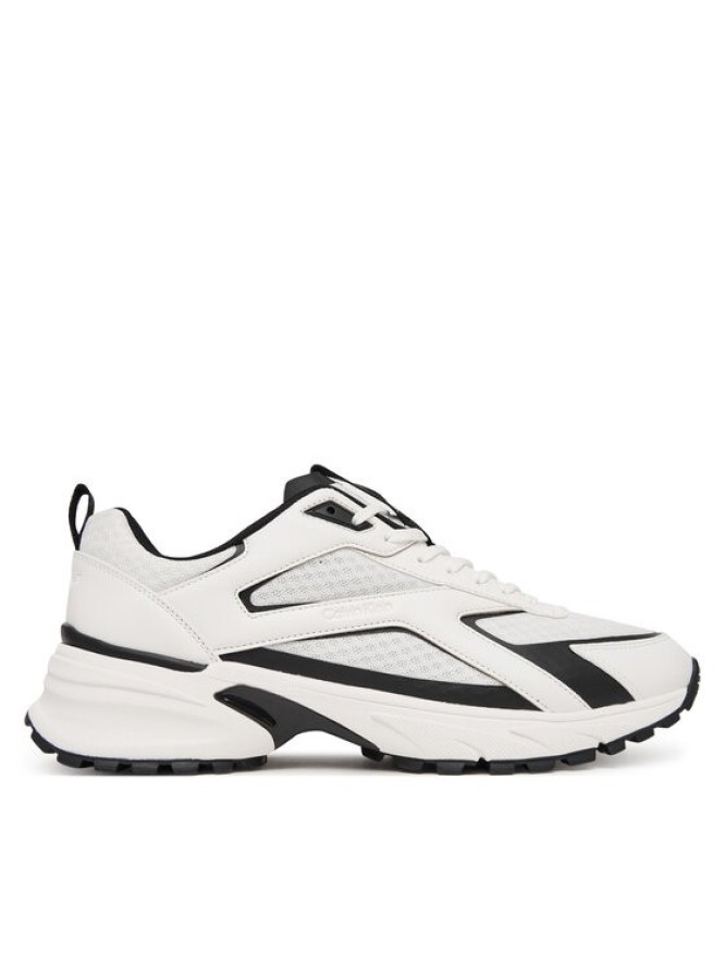 Calvin Klein Sneakersy Hike Runner Laceup Strip M-Lt HM0HM02154 Biały