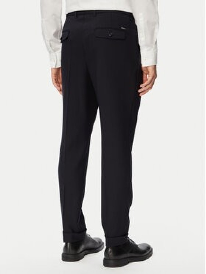 BOSS Spodnie garniturowe H-Perin-263 50567532 Granatowy Tapered Fit