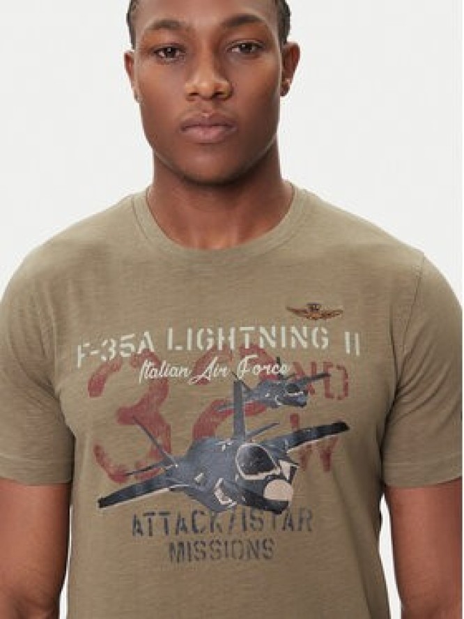 Aeronautica Militare T-Shirt 252TS2472UJ00708 Khaki Regular Fit