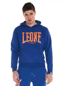 Leone 1947 Apparel Męska bluza z kapturem i dużym logo, lekka bawełna