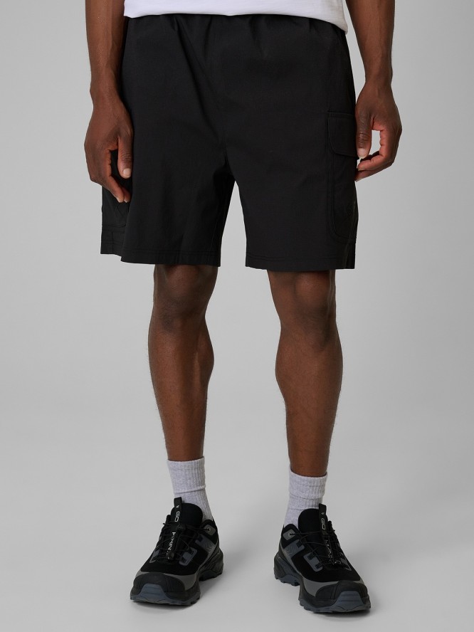 4F Spodenki tkaninowe męskie - czarne XL